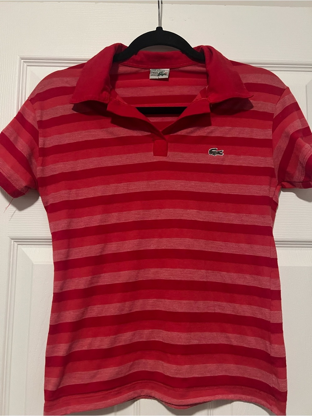 Lacoste Women Striped Short Sleeve Polo
